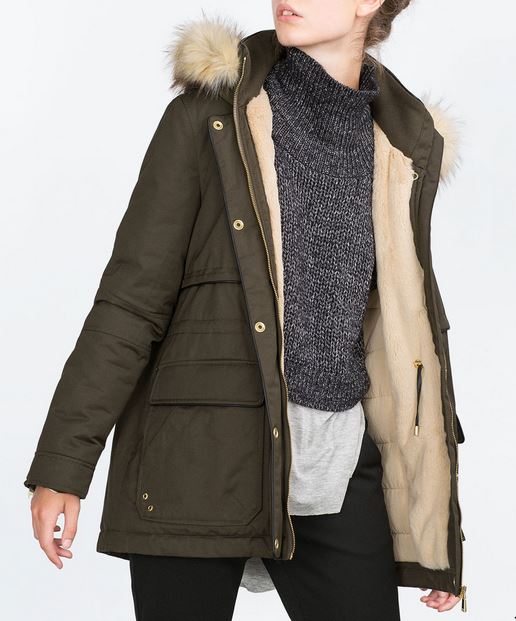 parka hiver femme zara