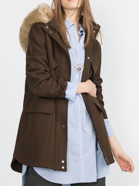 manteau en fourrure femme zara