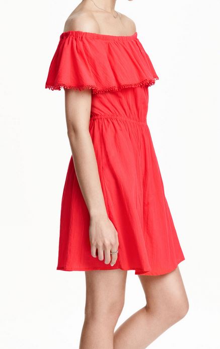 robe-epaule-nue-rouge