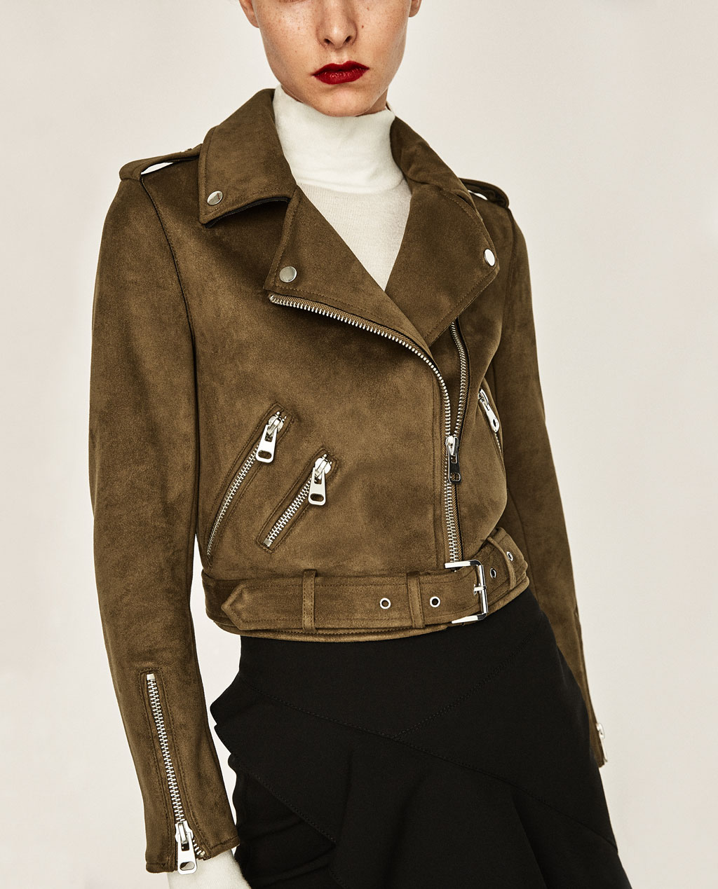 manteau biker zara