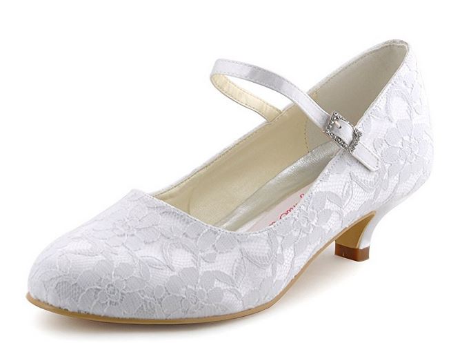 Chaussures de mariage ivoire avec petit talon Blog Moielle