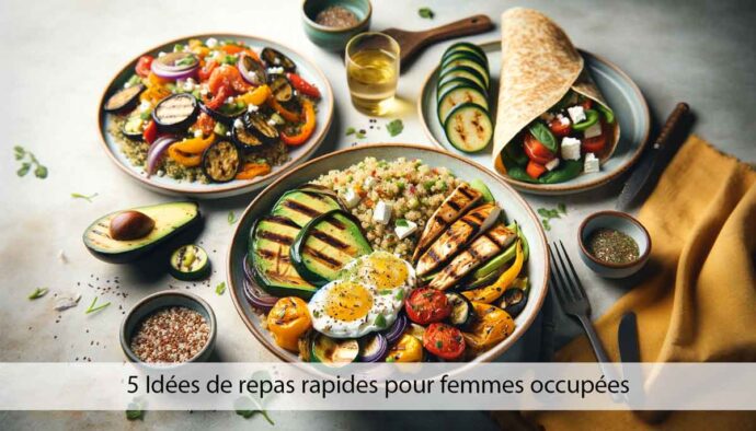 5 idées de repas sains et rapide pour femme occupée