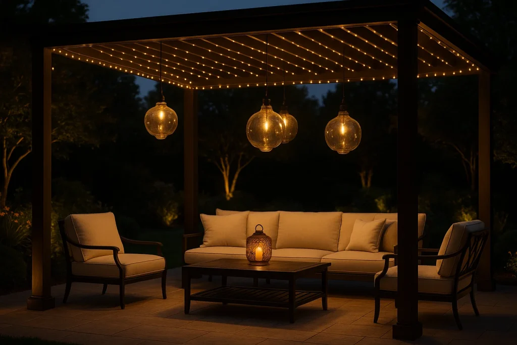 Pergola lumineuse guirlande électrique