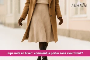 jupe midi comment la porter en hiver