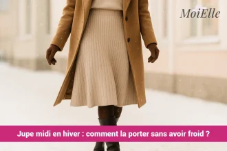 jupe midi comment la porter en hiver